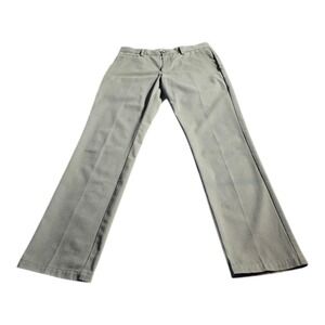 Amazon Essentials Chino Pants Mens 32x32 Olive Green Excellent Slim Fit Stretch